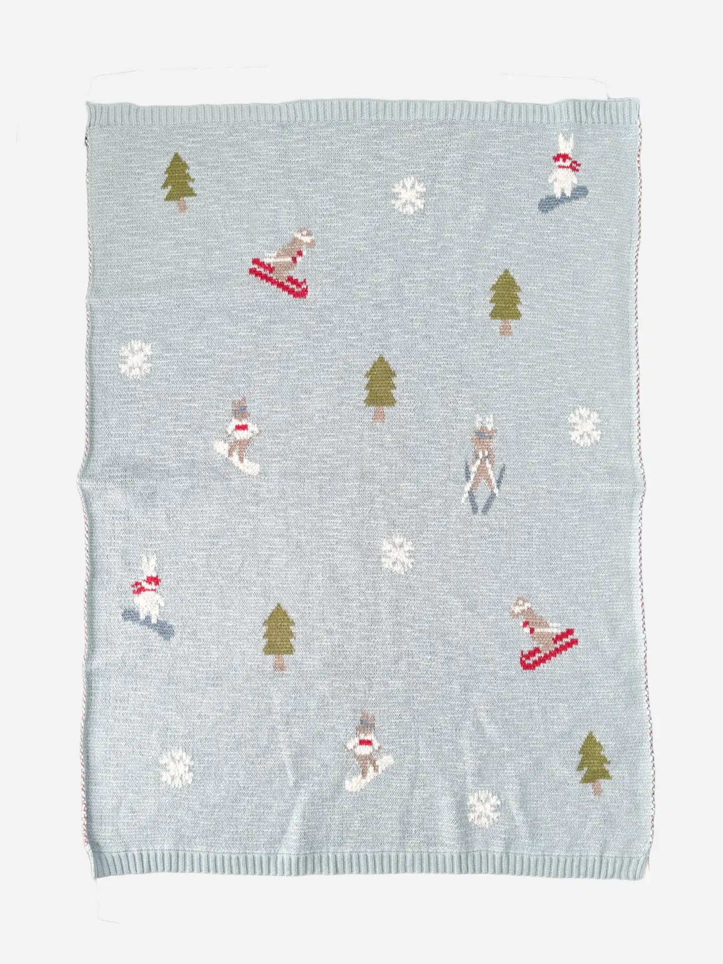 BB Hill Organic Cotton Baby Blanket Ski/Snowboard