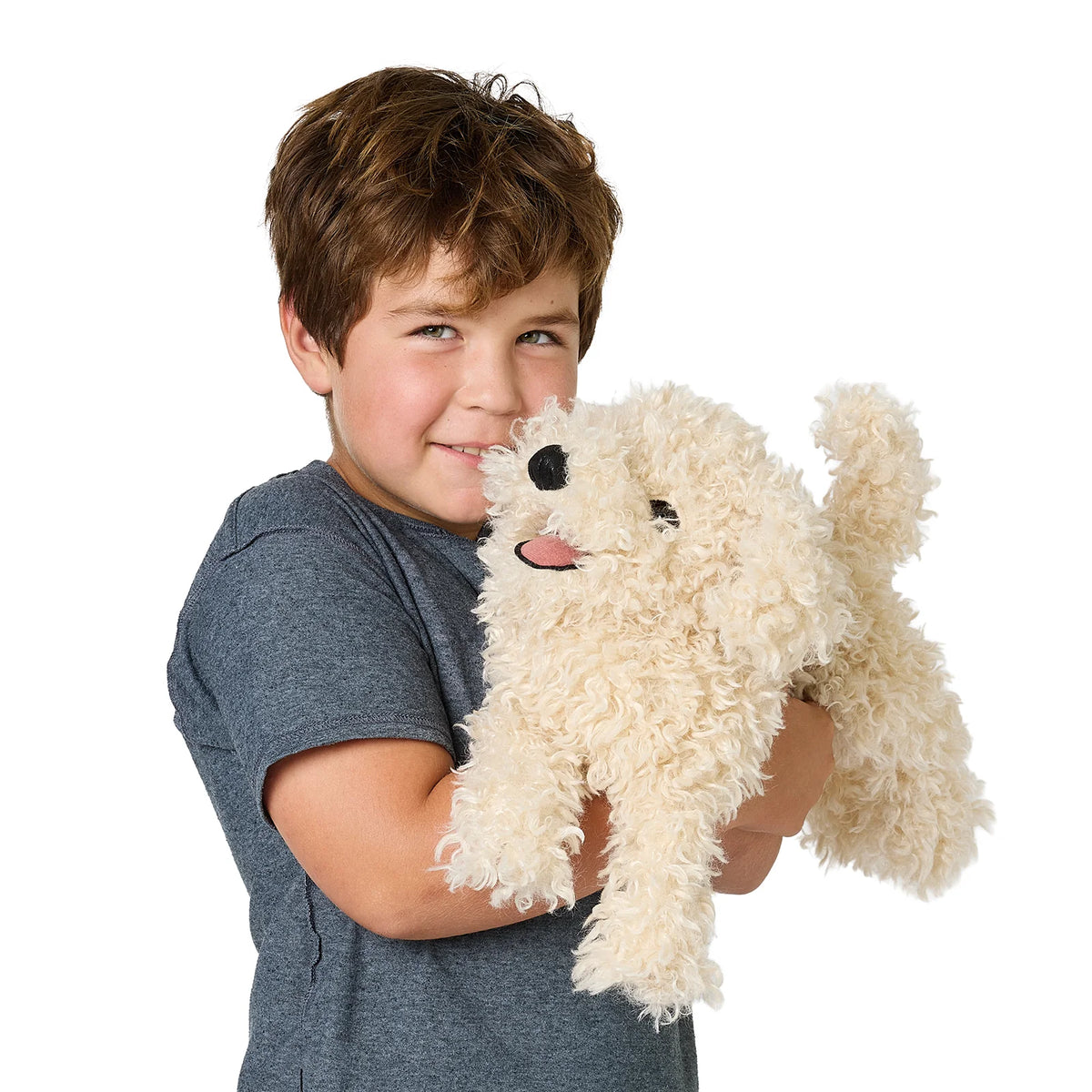 White Poodle Puppy Puppet