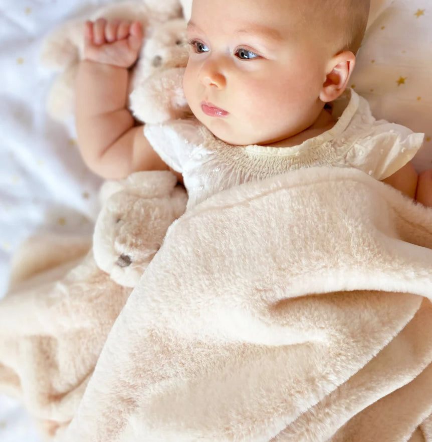 Mon Ami Charmante Luxe Baby Blanket Pink
