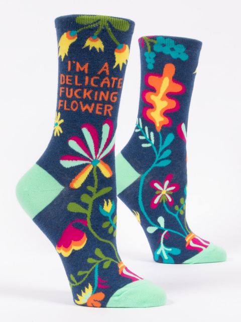 Blue Q Women’s Socks Delicate Flower