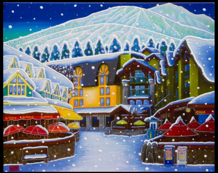 Cross Designs Giclée Print - Whistler Village Square