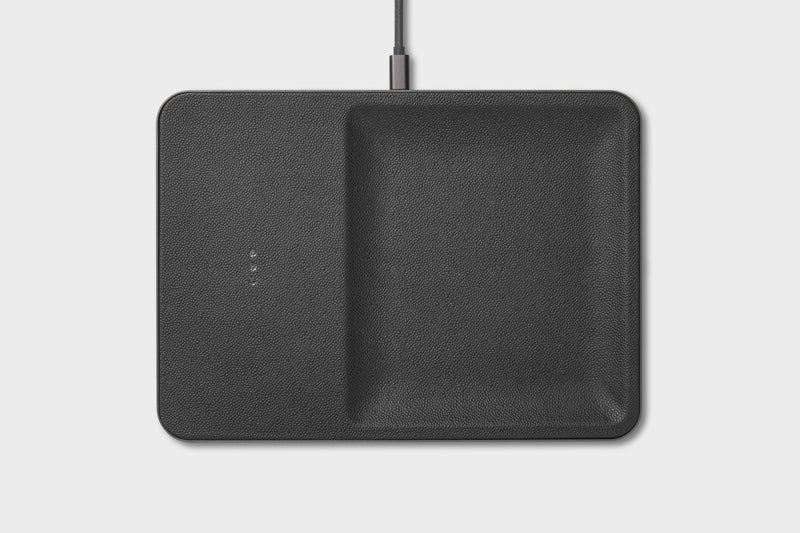 Catch:3 Essentials Linen Wireless Charger-Valet Tray Charcoal*