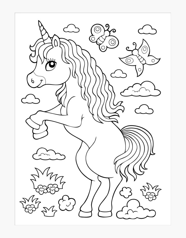 Unicorns Colouring Book