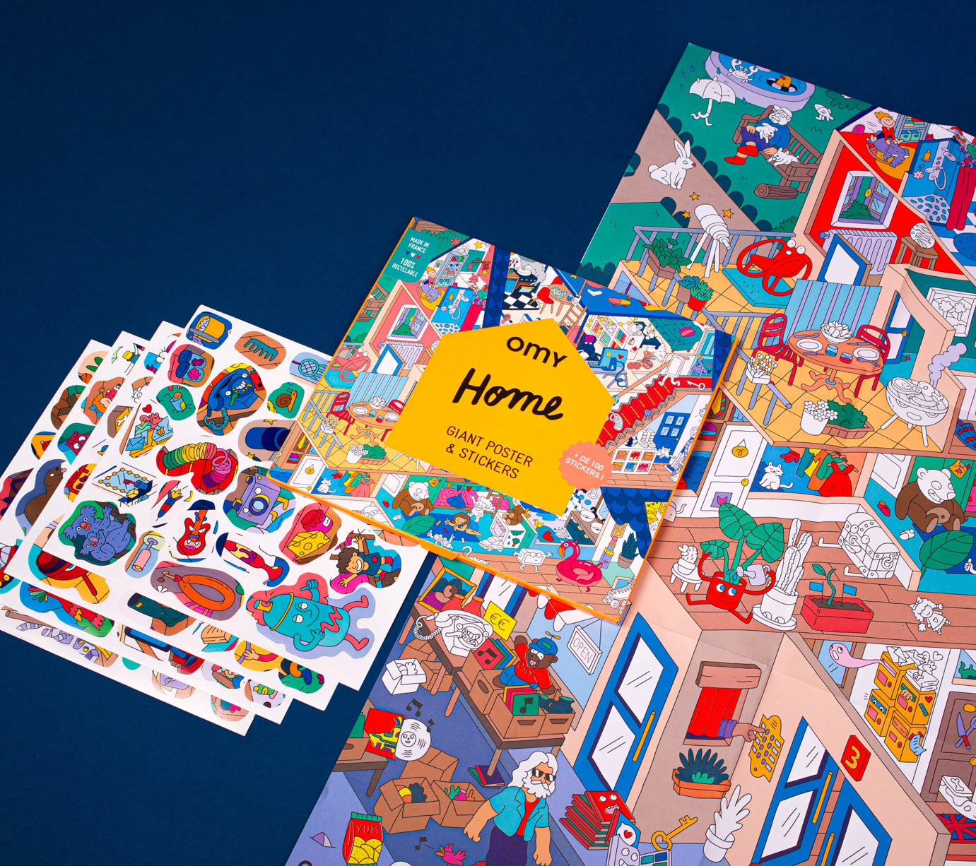 OMY Giant Sticker Poster Home