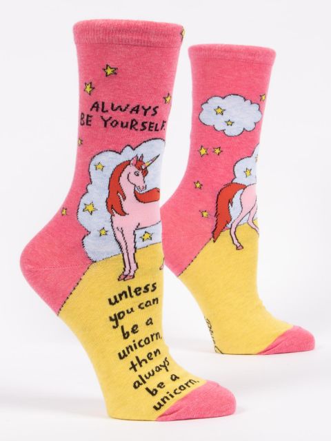 Blue Q Women’s Socks Always Be A Unicorn