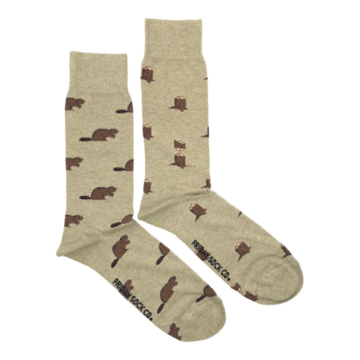 Friday Sock Men's Beaver & Log