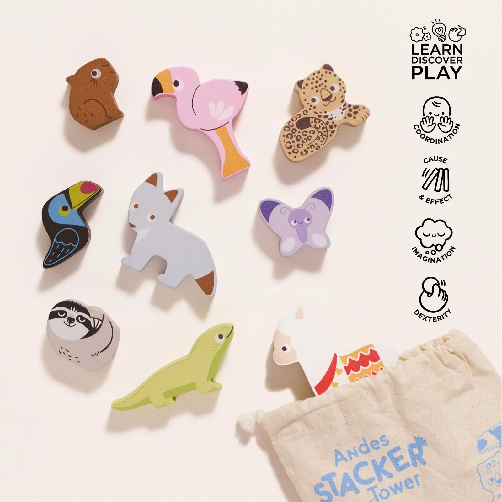 Le Toy Van Andes Stacking Animals