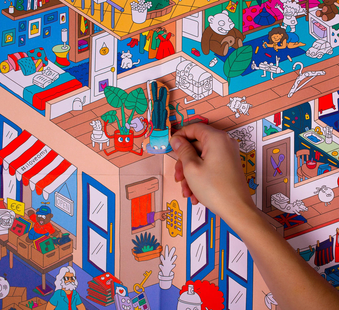 OMY Giant Sticker Poster Home