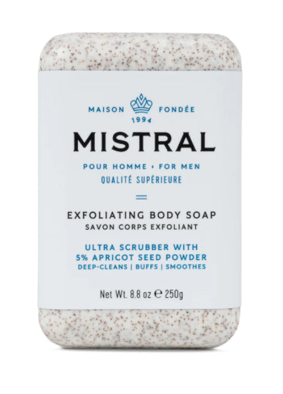 Mistral Bar Soap 250g Men's Exfoliating Performance Series