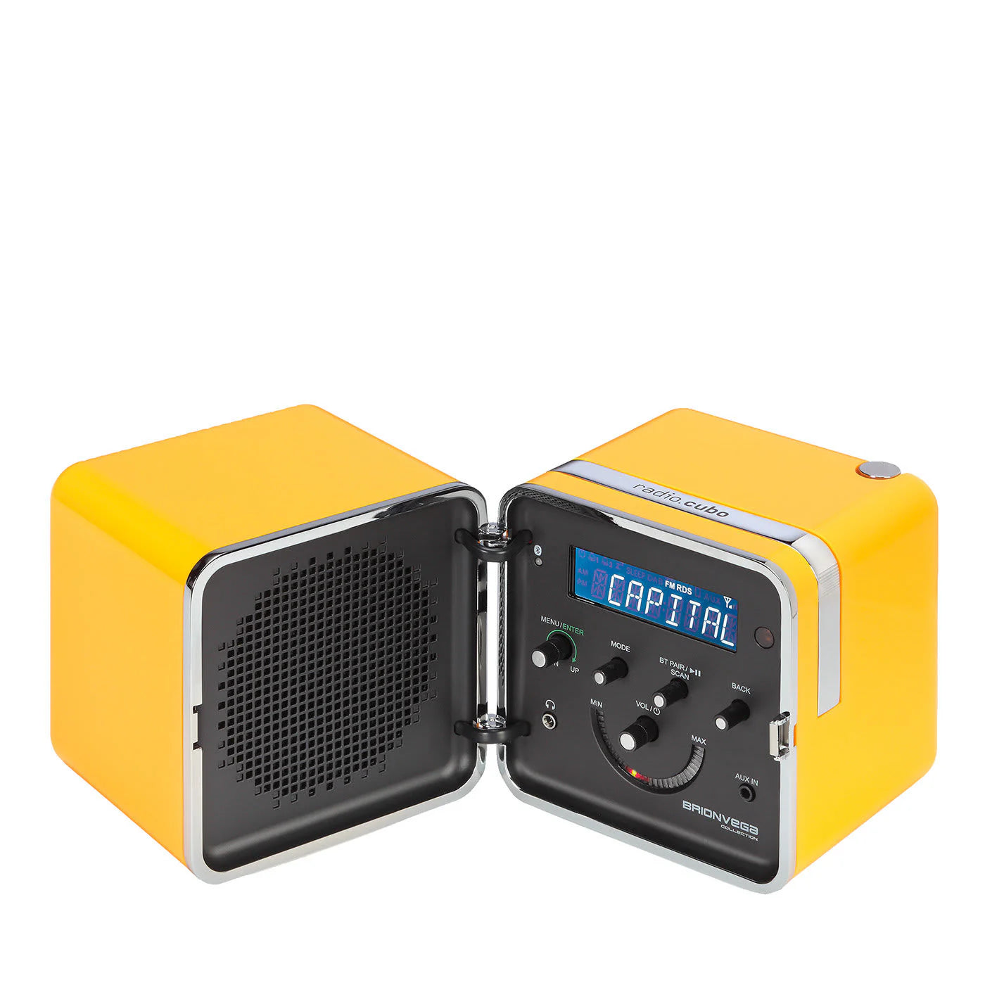 Brionvega Radio Cubo Bt Speaker Yellow