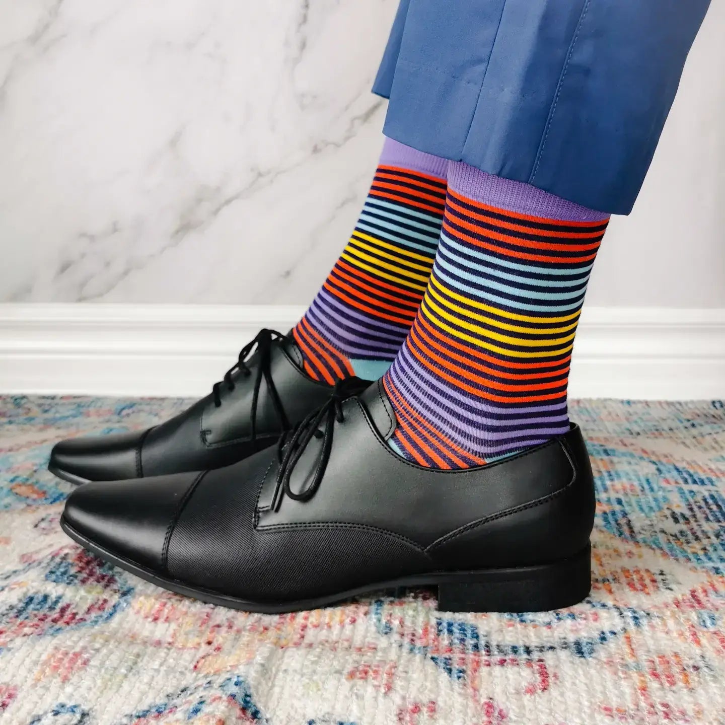 Uptown Sox - Stripe Right Socks - M/L (Men)