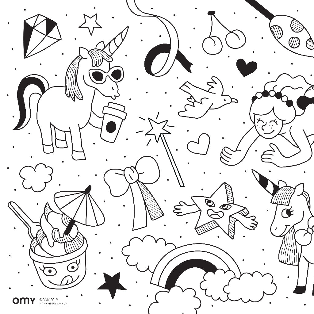 OMY Pocket Colouring - Unicorn