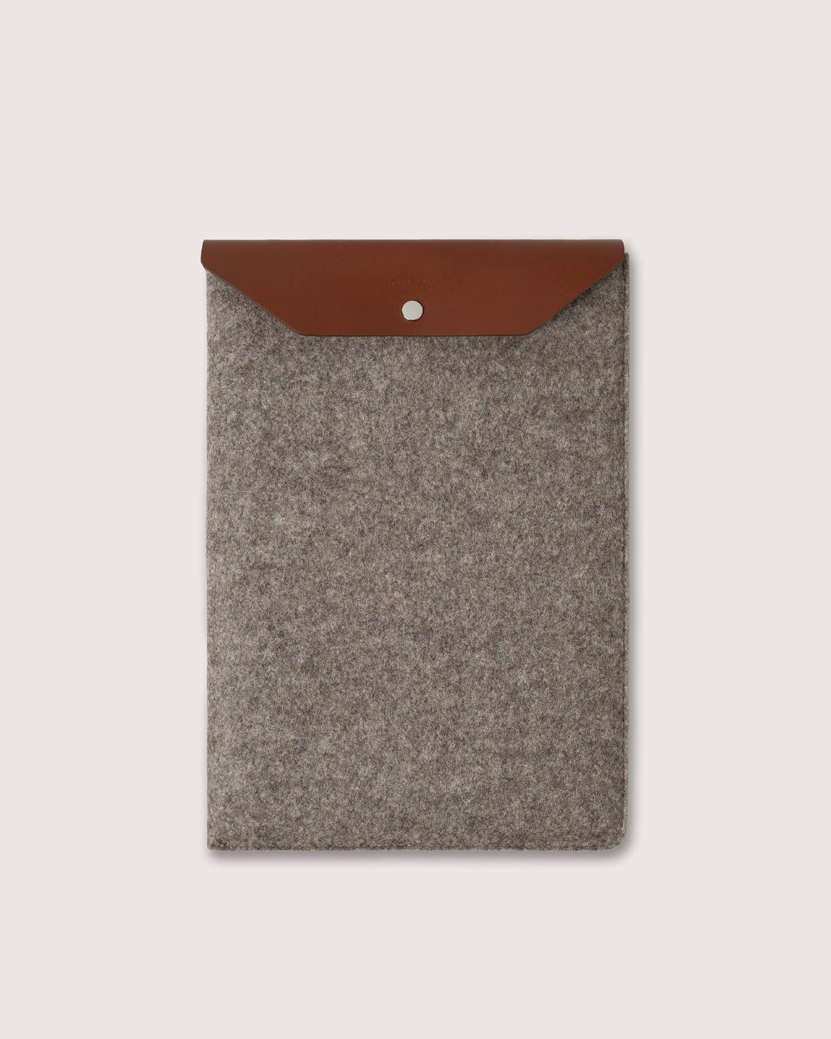 Graf Lantz - Merino Wool 16" Laptop Computer Sleeve - Ash Brown Sienna