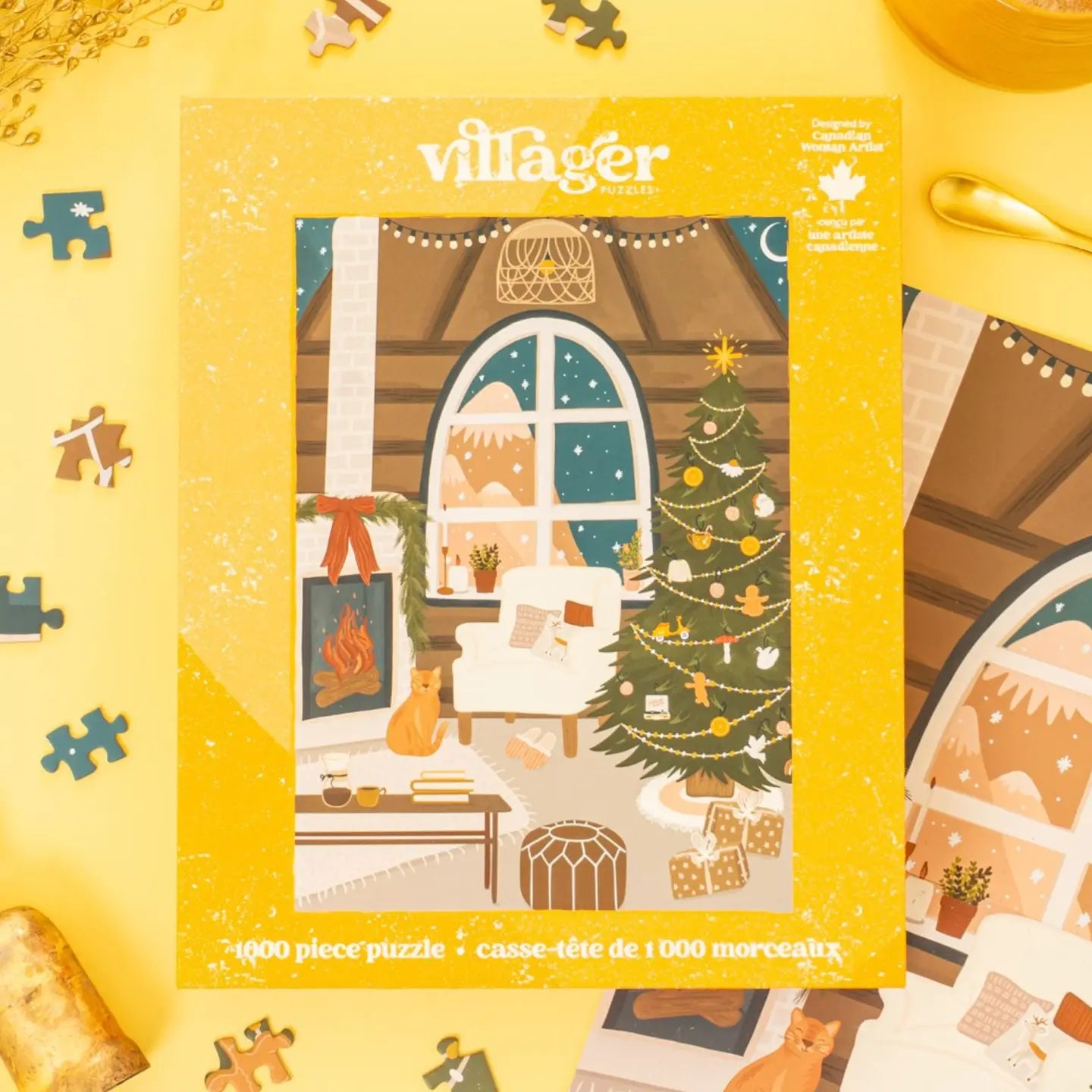 Villager Puzzles Fireside Christmas