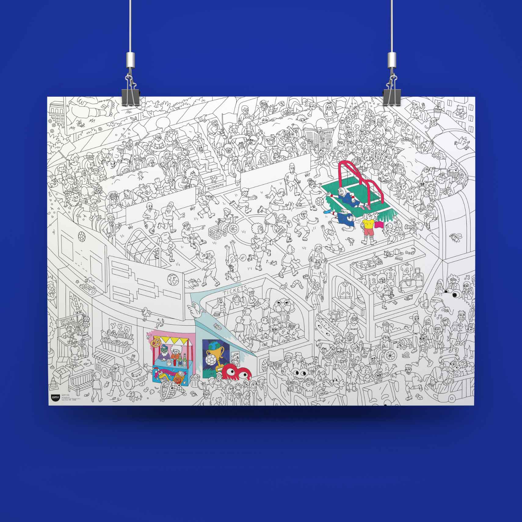OMY Giant Colouring Poster - Goal