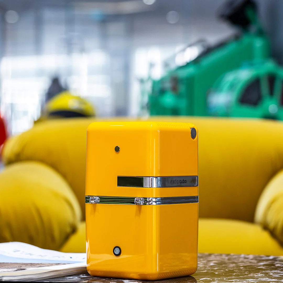 Brionvega Radio Cubo Bt Speaker Yellow