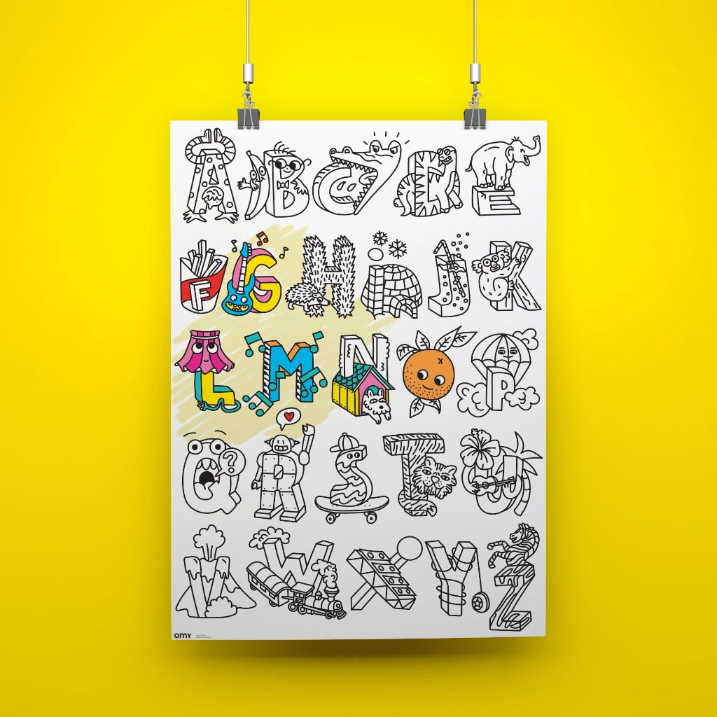 OMY Giant Colouring Poster - ABC