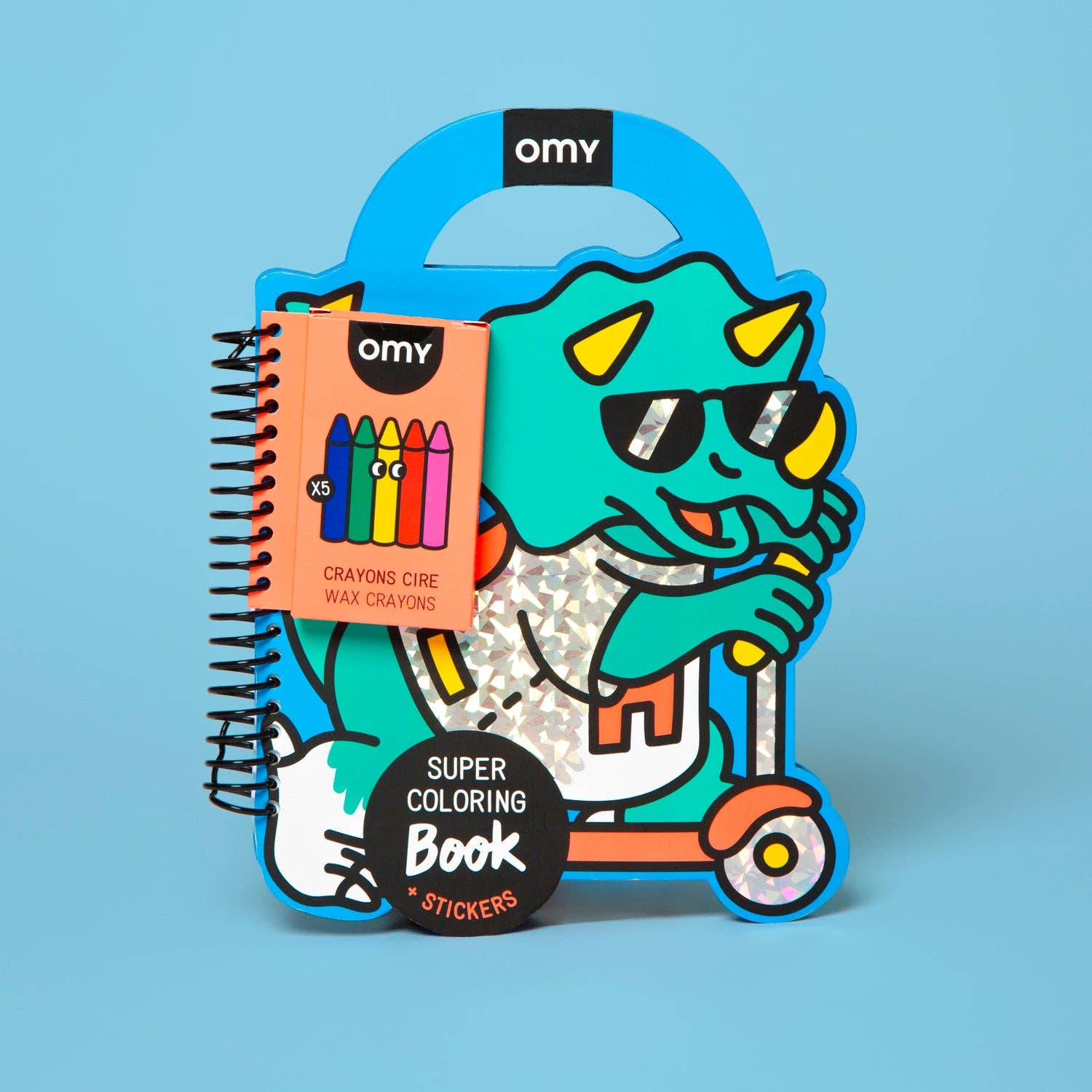 OMY - DINO SUPER COLORING & STICKER BOOK