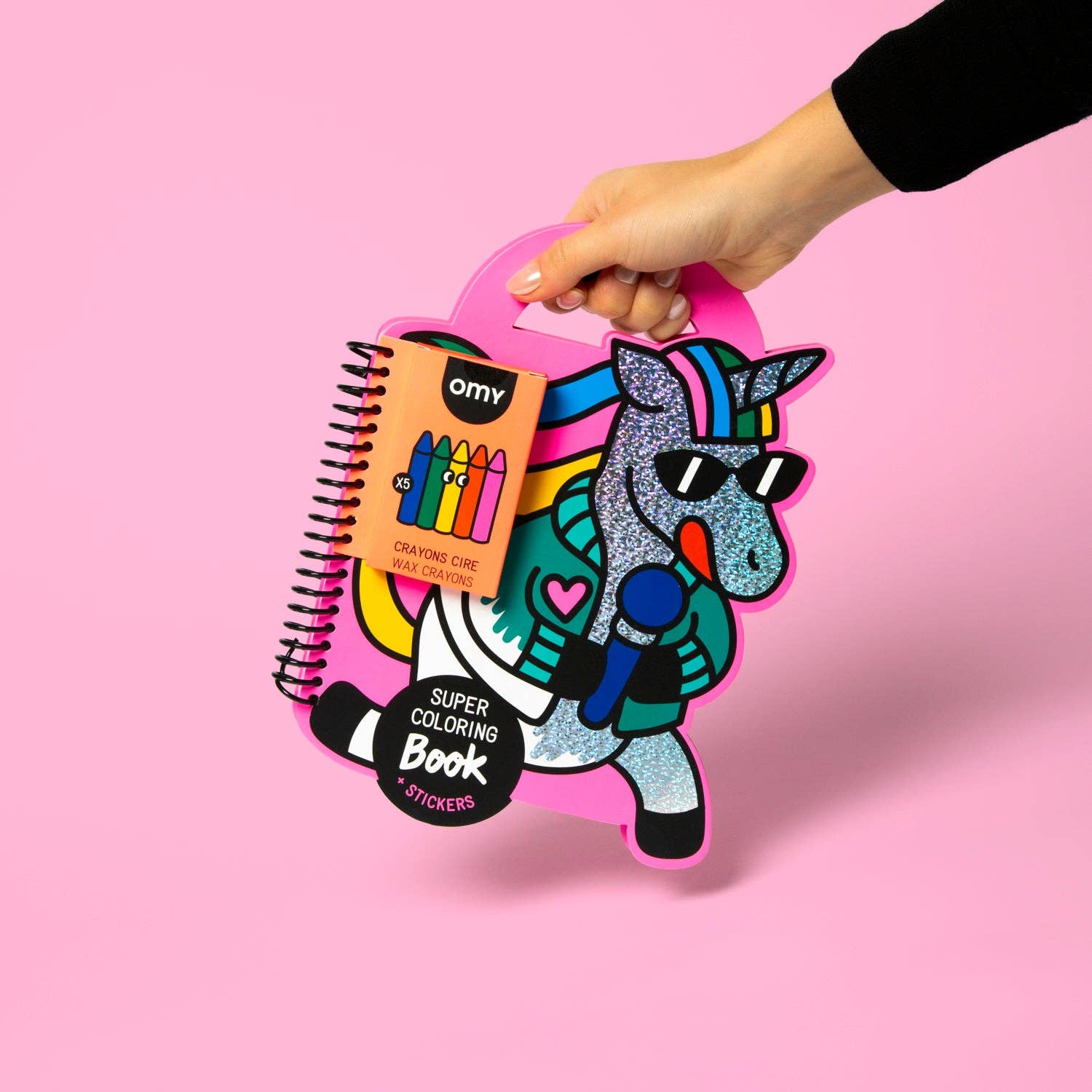 OMY - UNICORN SUPER COLORING & STICKER BOOK