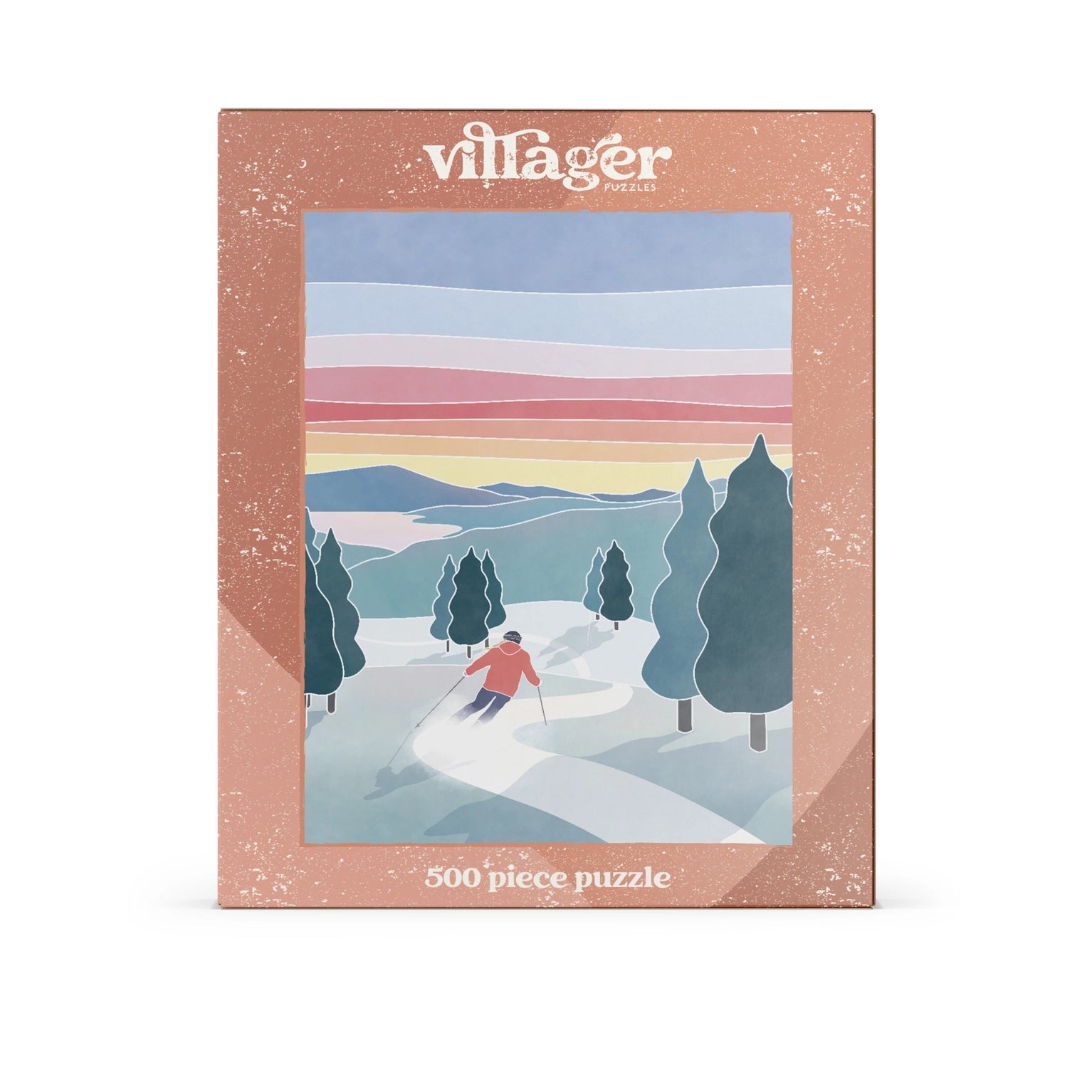 Villager Puzzles Sunset Ski