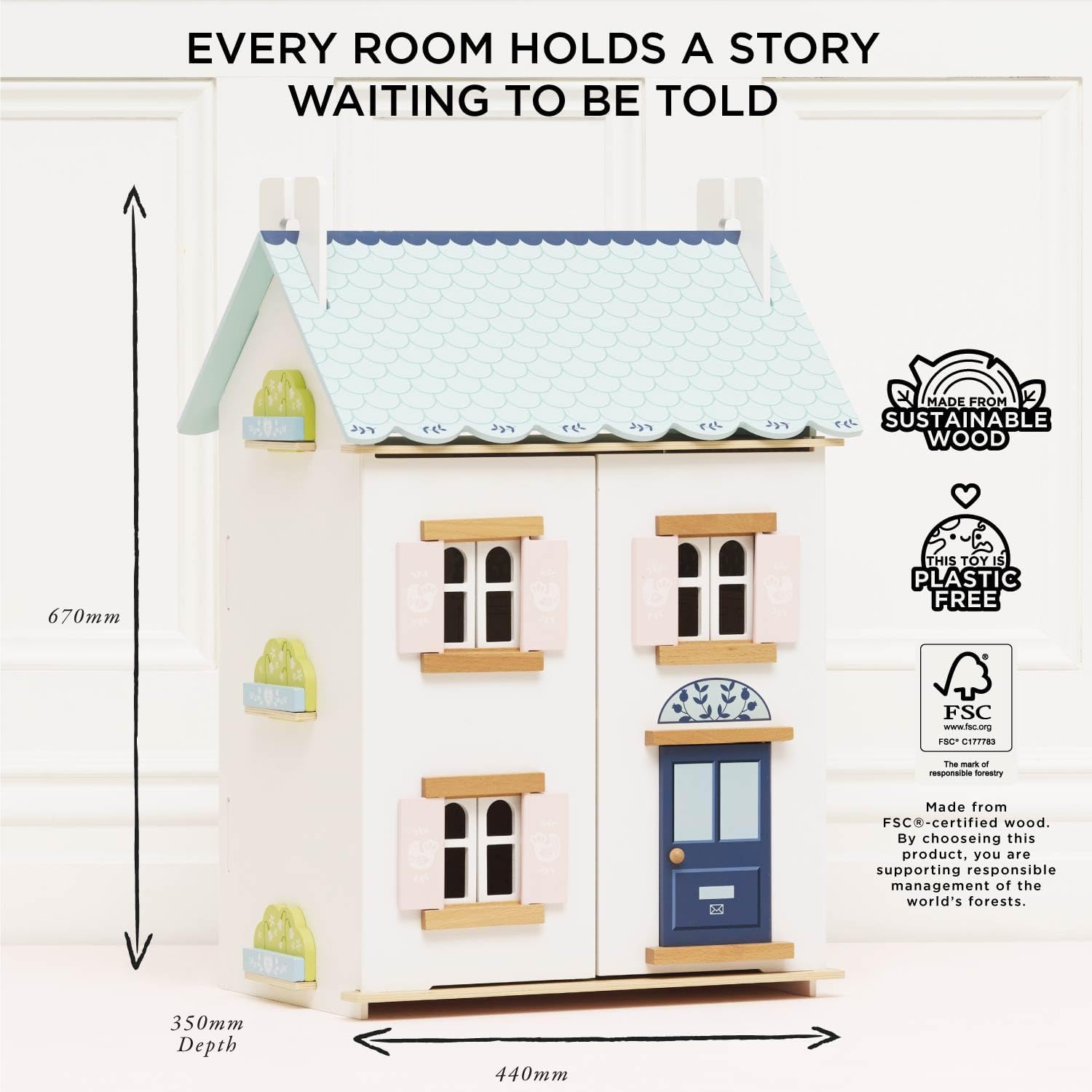 Bluebelle Wooden Doll House - Le Toy Van