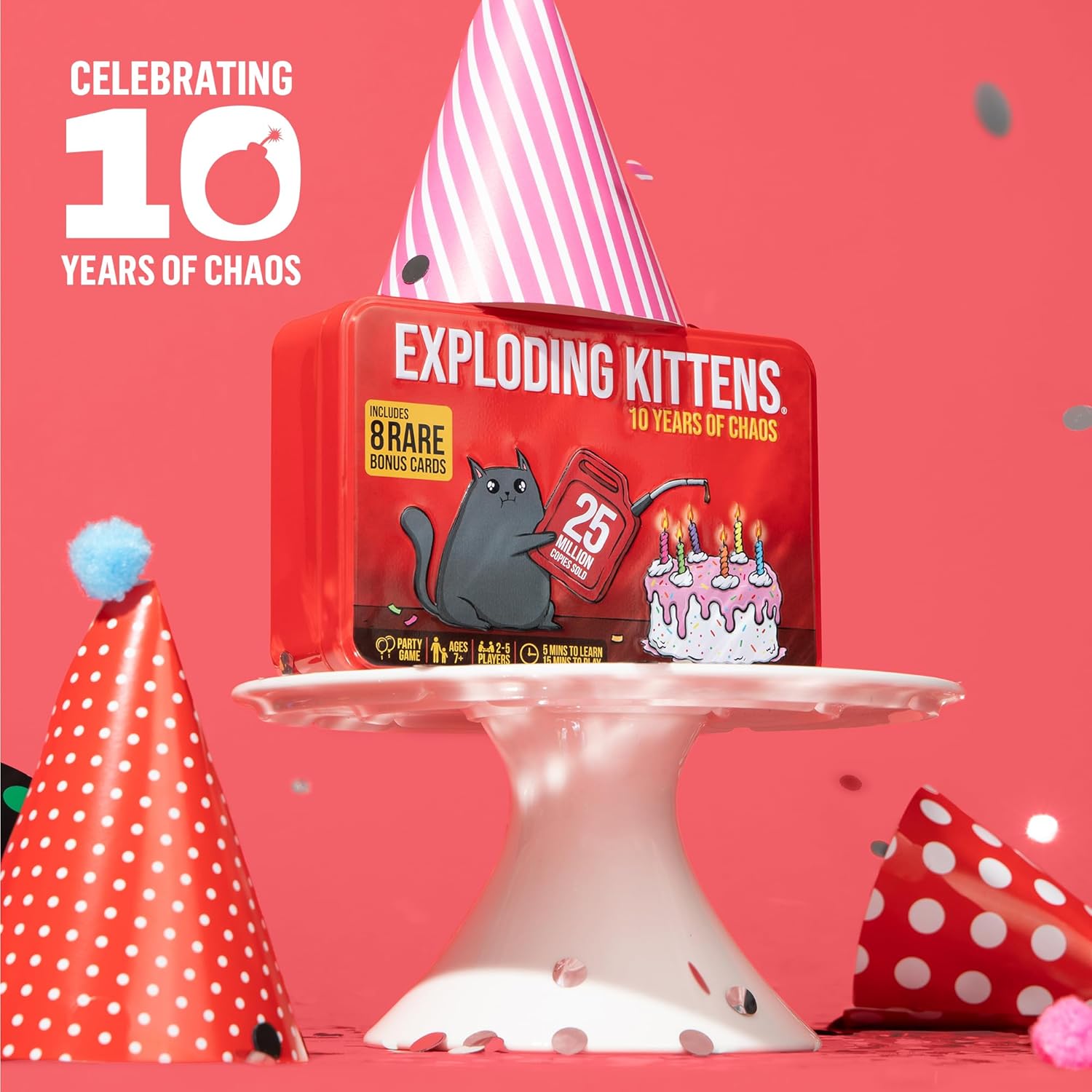 Asmodee Exploding Kittens - 10 Years Anniversary Tin