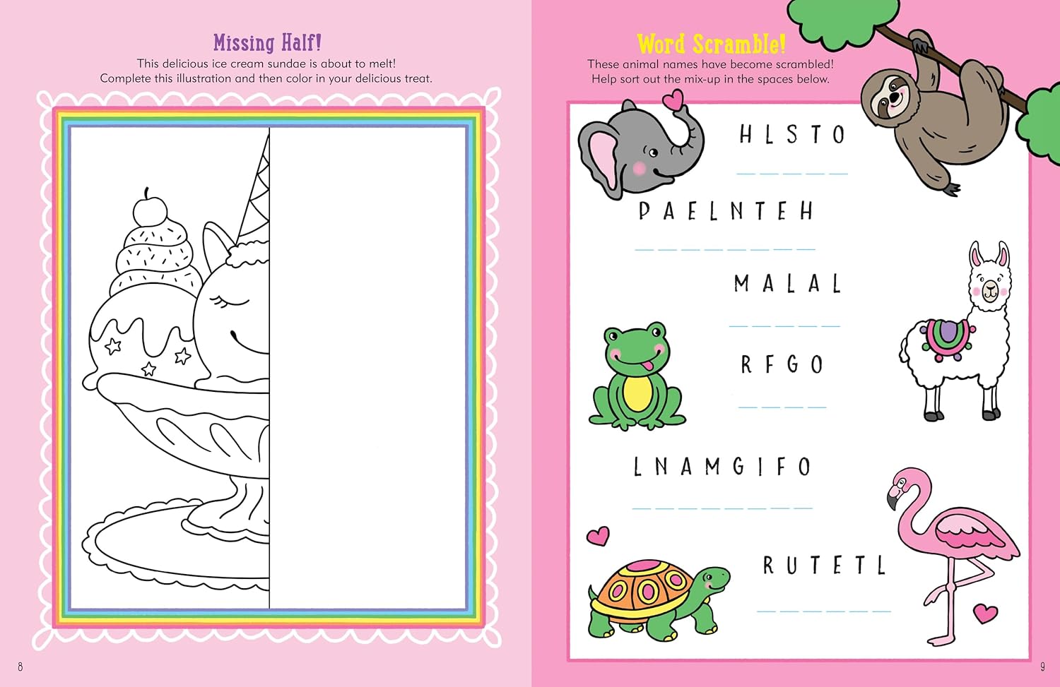 Unicorns Activity Book