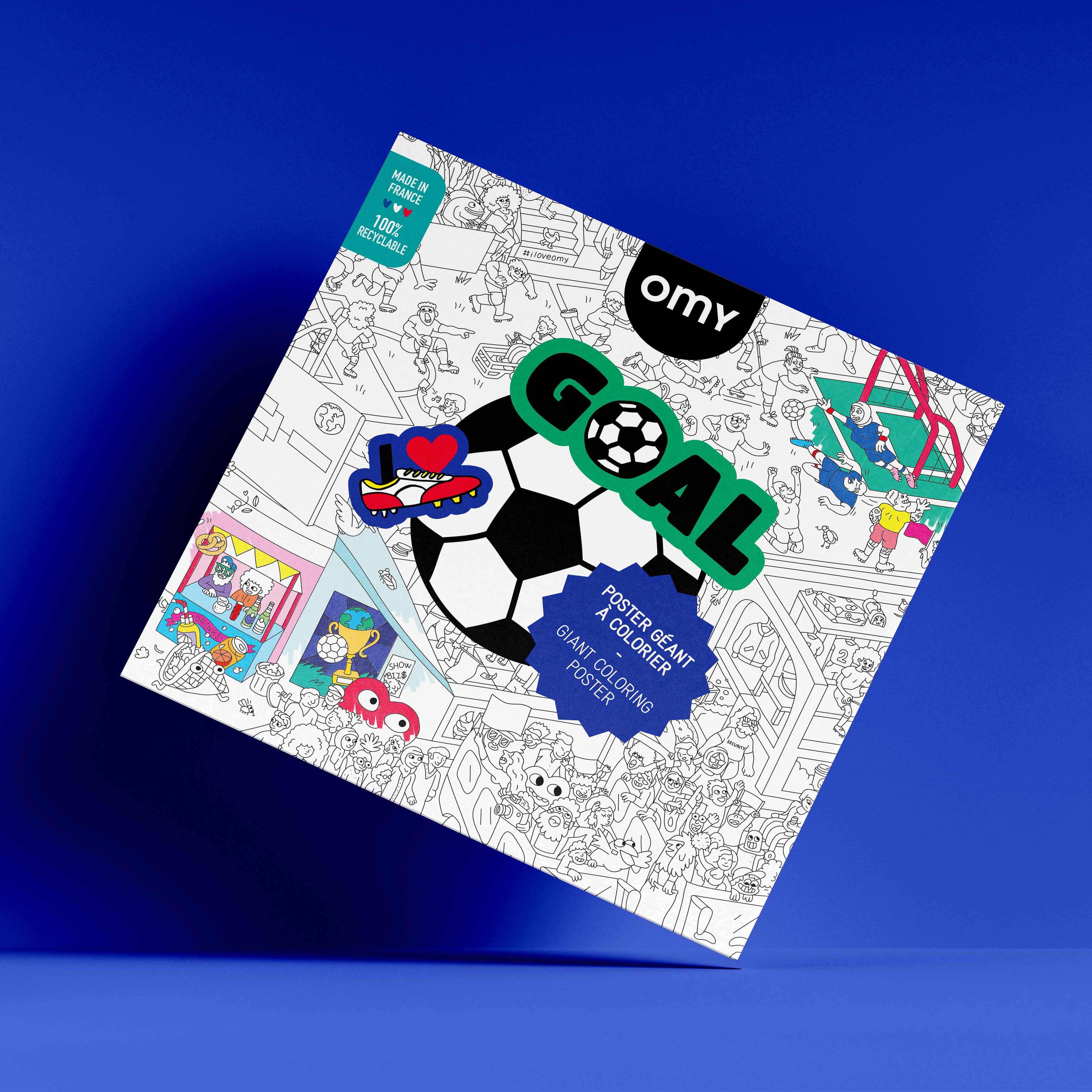 OMY Giant Colouring Poster - Goal