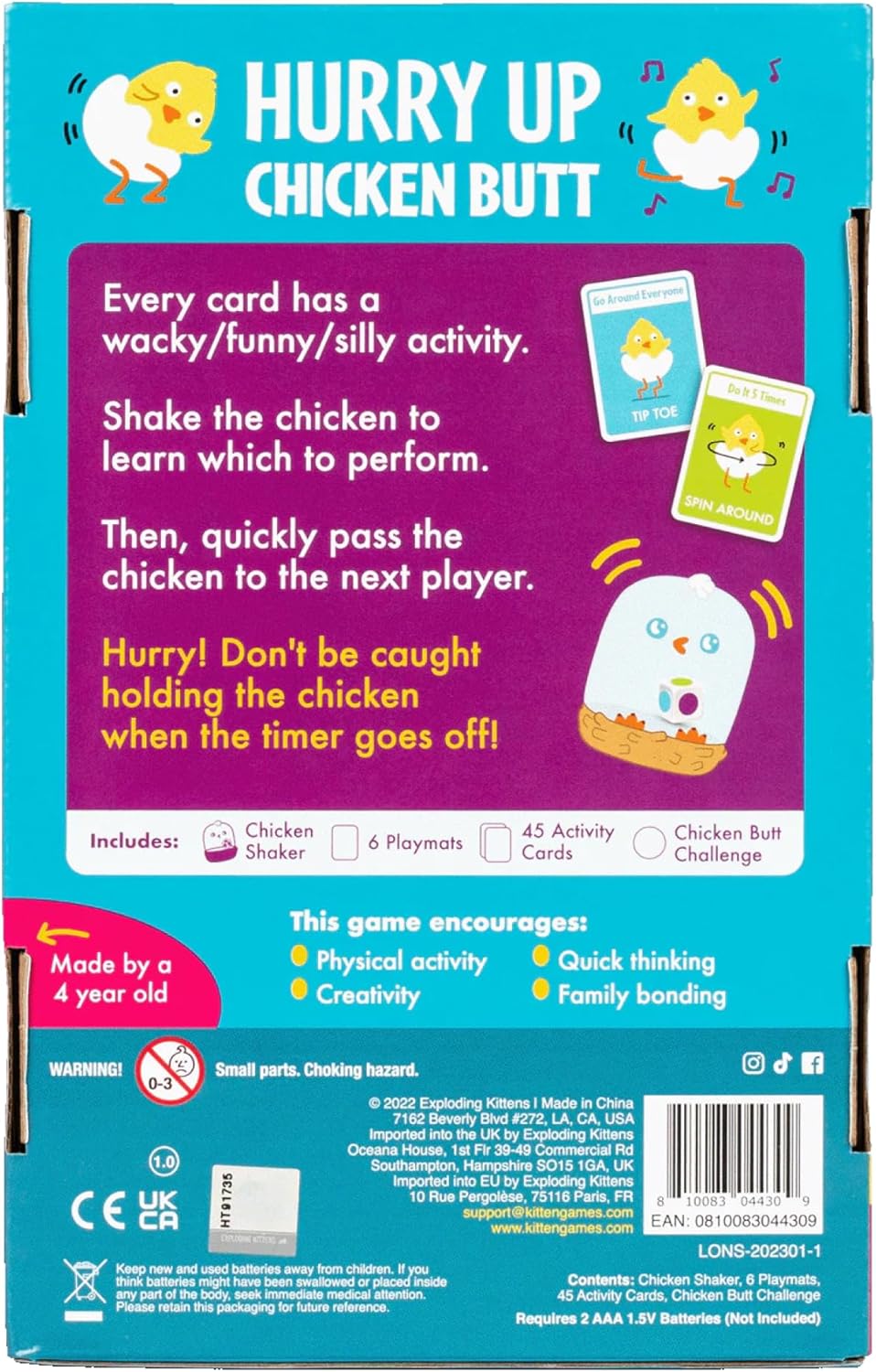 Asmodee Hurry Up Chicken Butt