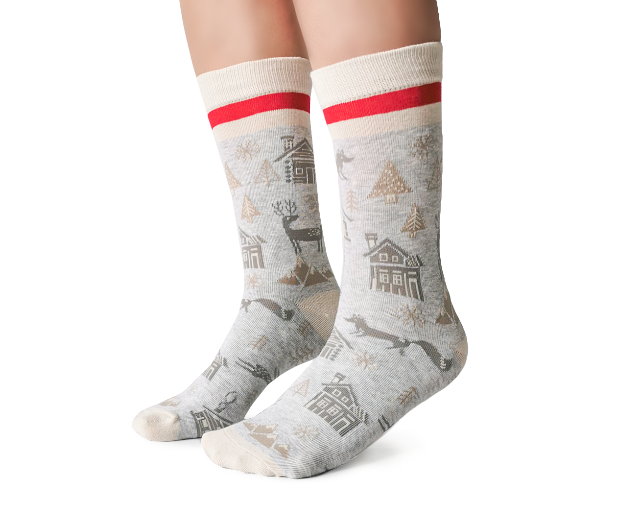 Uptown Sox - Winter Wonderland Socks - S/M (Women)
