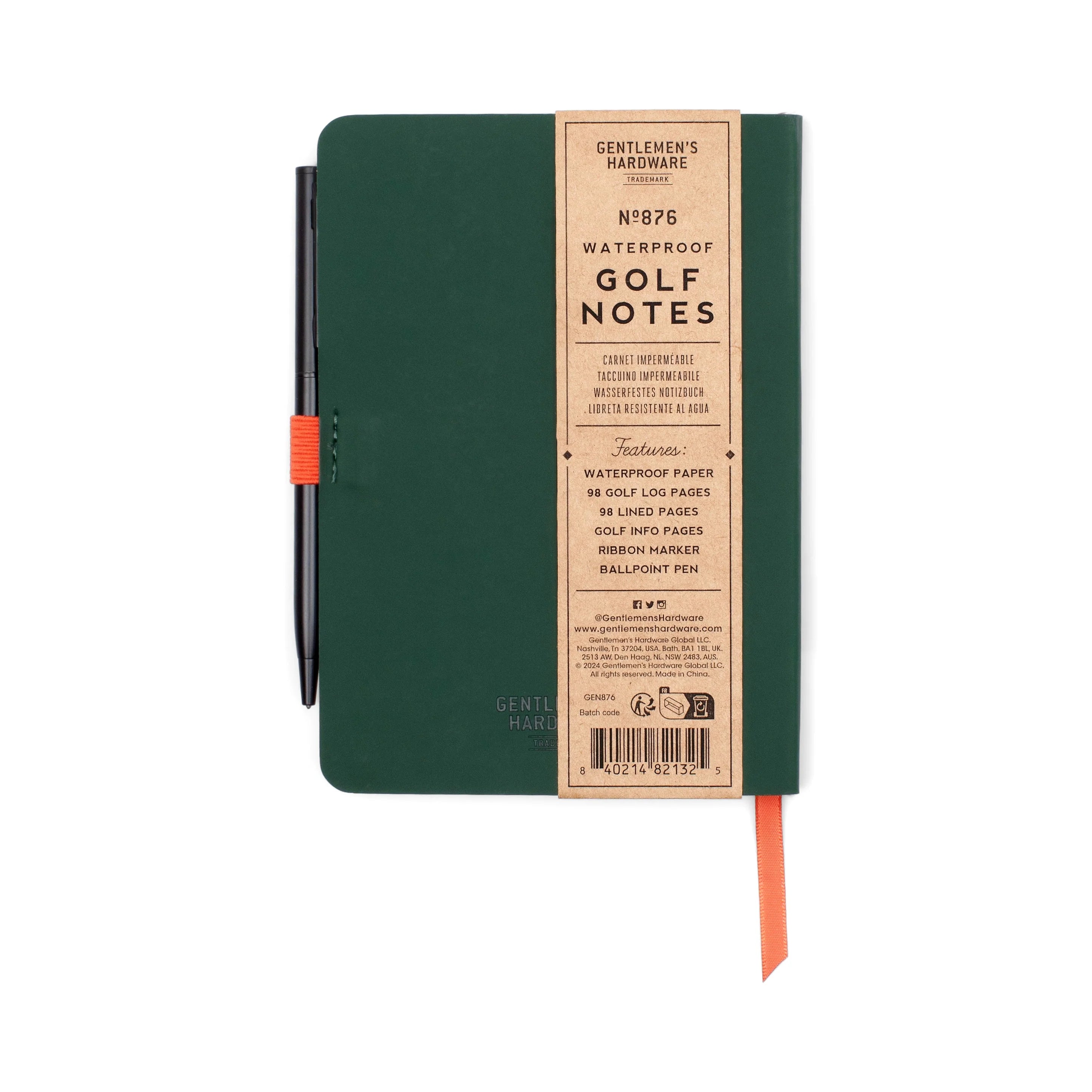 GH Waterproof Golf Notebook