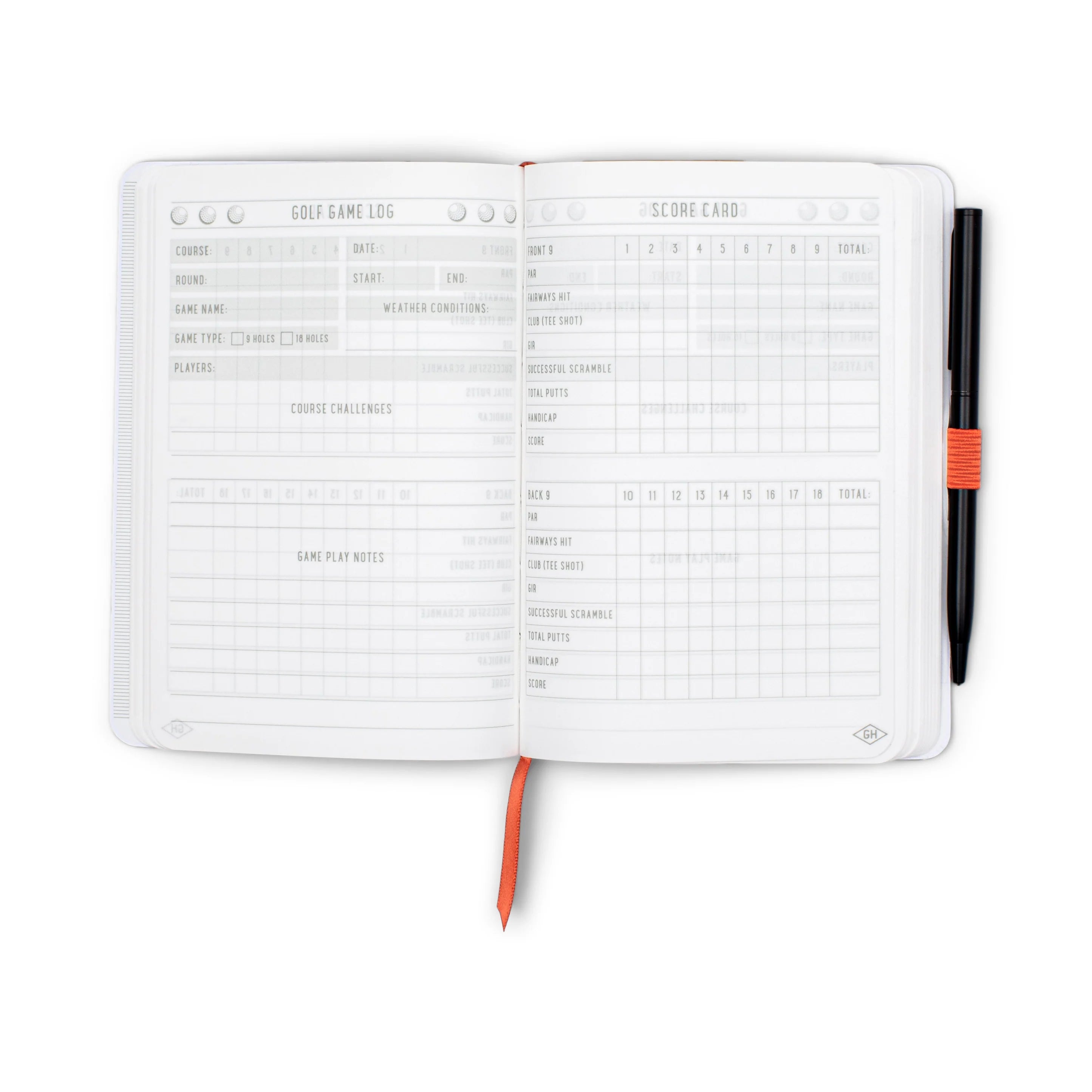 GH Waterproof Golf Notebook