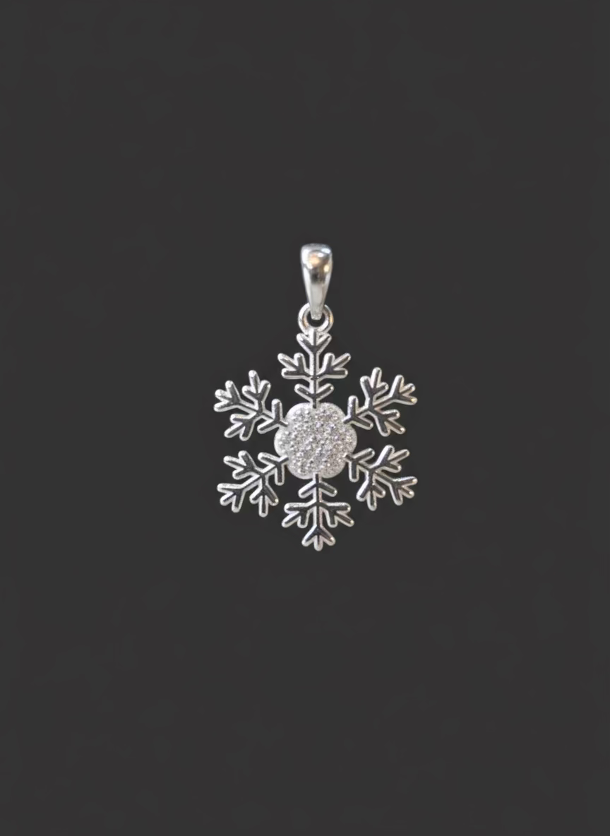 Bam SS Snowflake Pendant CHCZ 7255