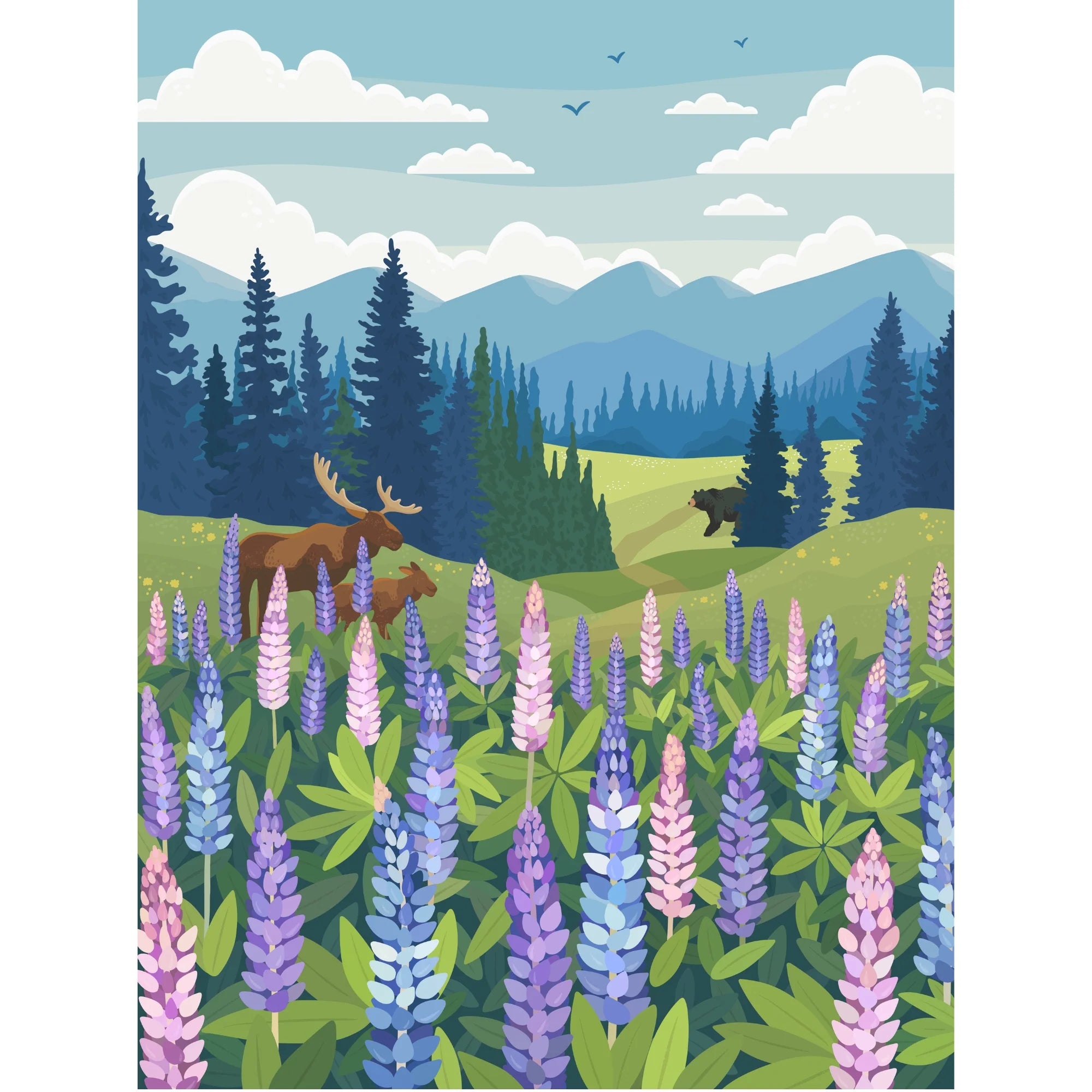 Villager Puzzles Lupines Meadow