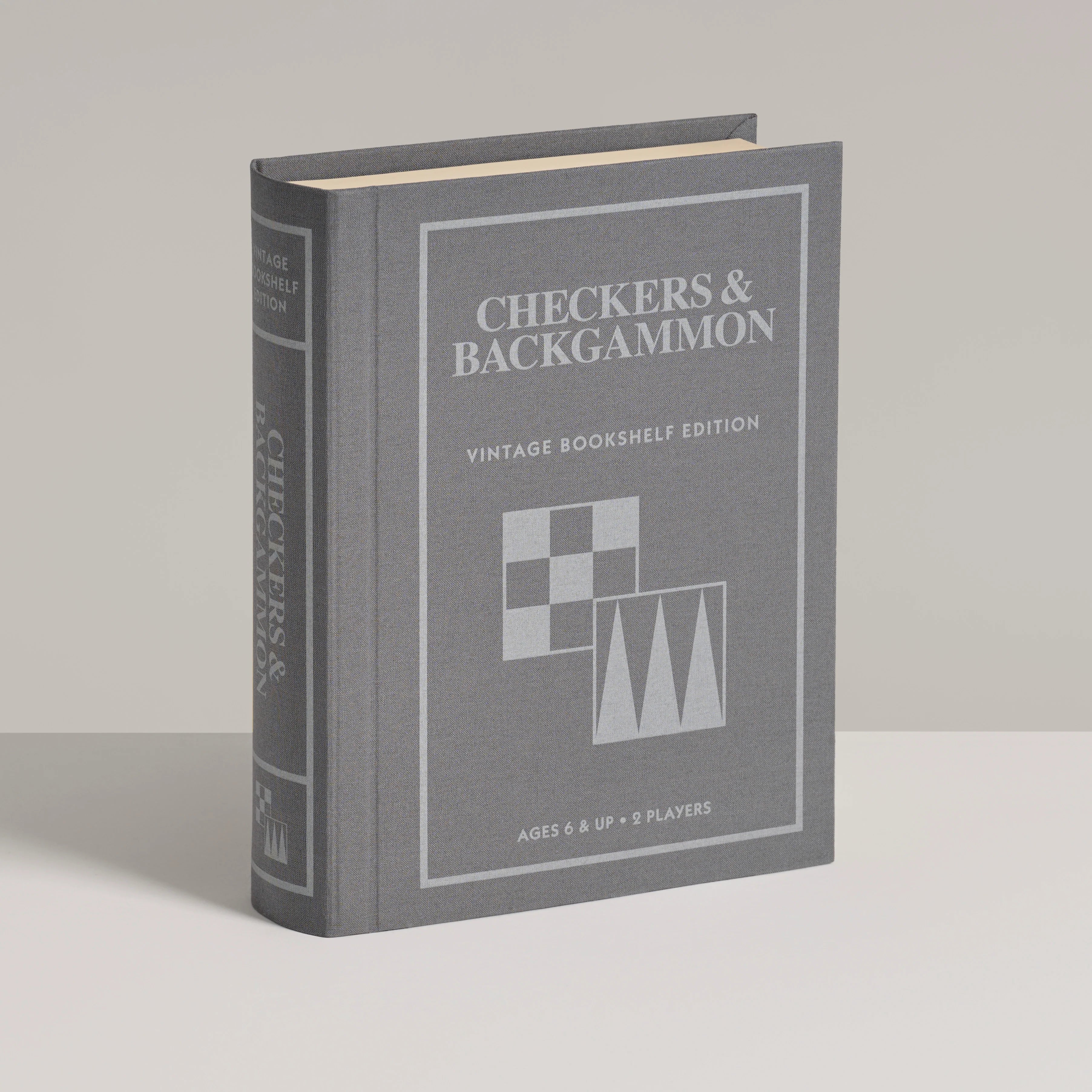 Vintage Bookshelf Edition - Checkers & Backgammon