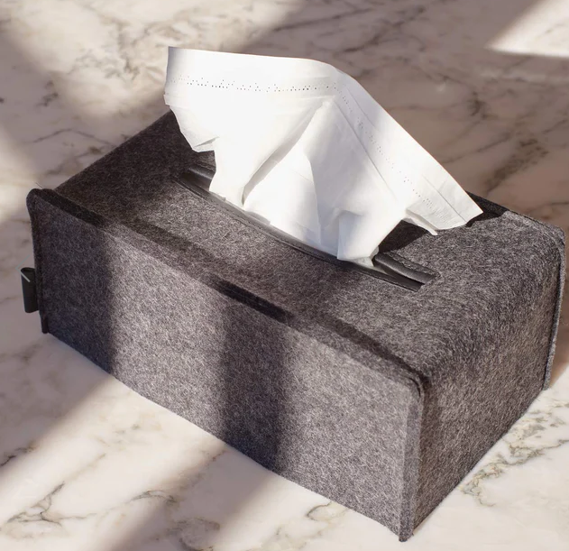 Graf Lantz Tissue Box Cover Black Lg