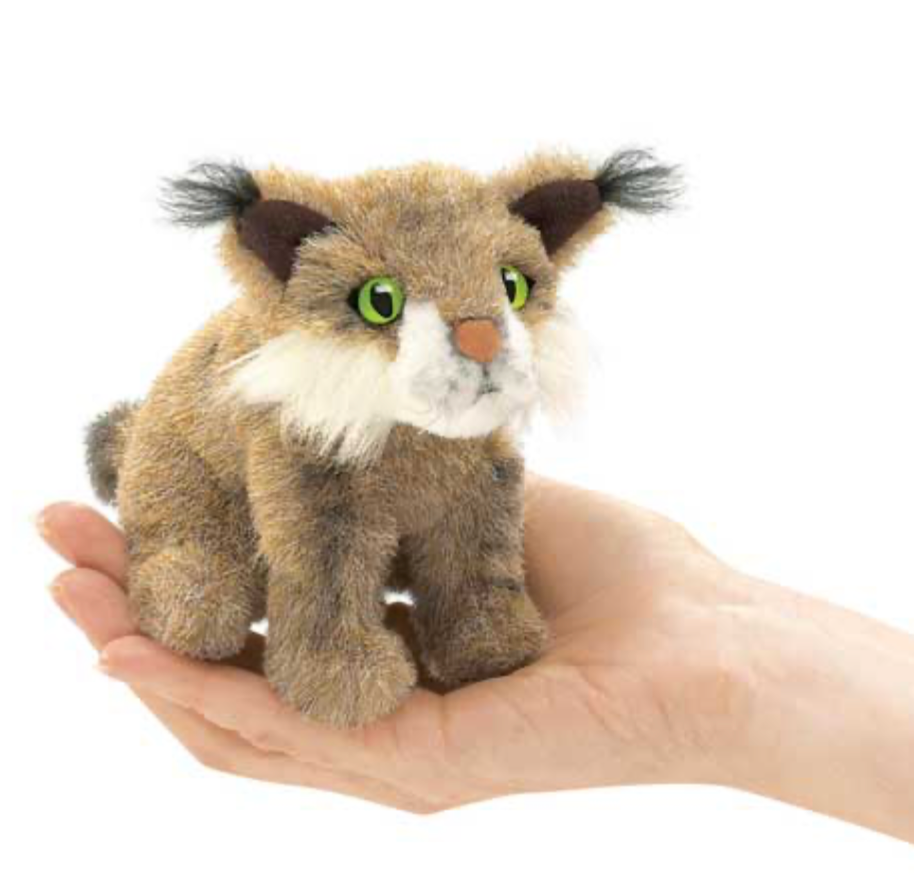 Mini Bobcat Finger Puppet