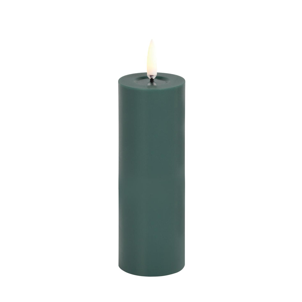 Piffany - LED Pillar Candle Green