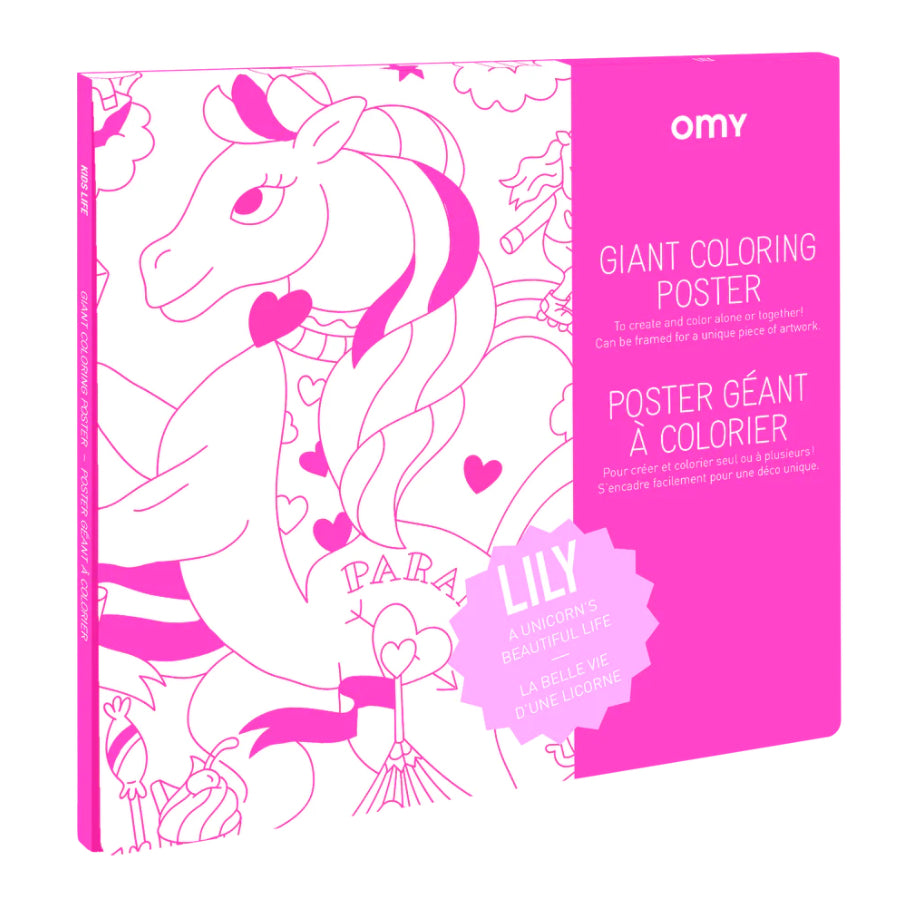 OMY Giant Poster Lily Unicorn