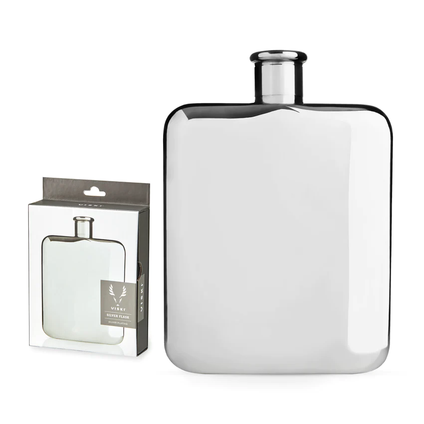 Viski Silver Flask