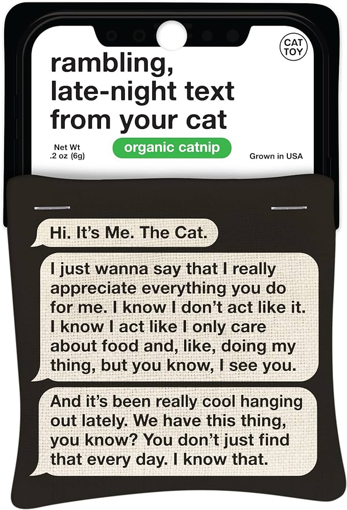 Blue Q Catnip Rambling Text