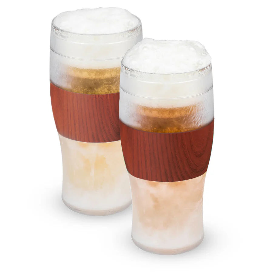 Beer FREEZE Cooling Cup in Wood