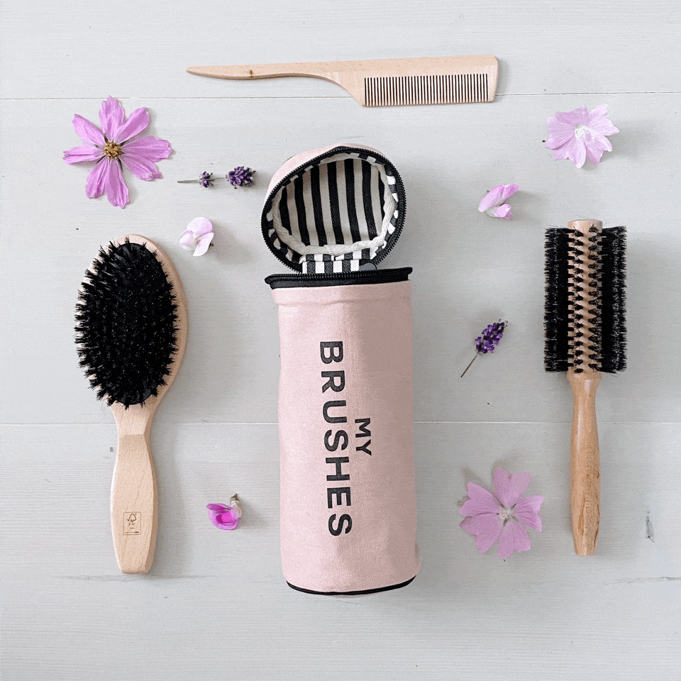 Bag All Brushes Cylinder Case Pink