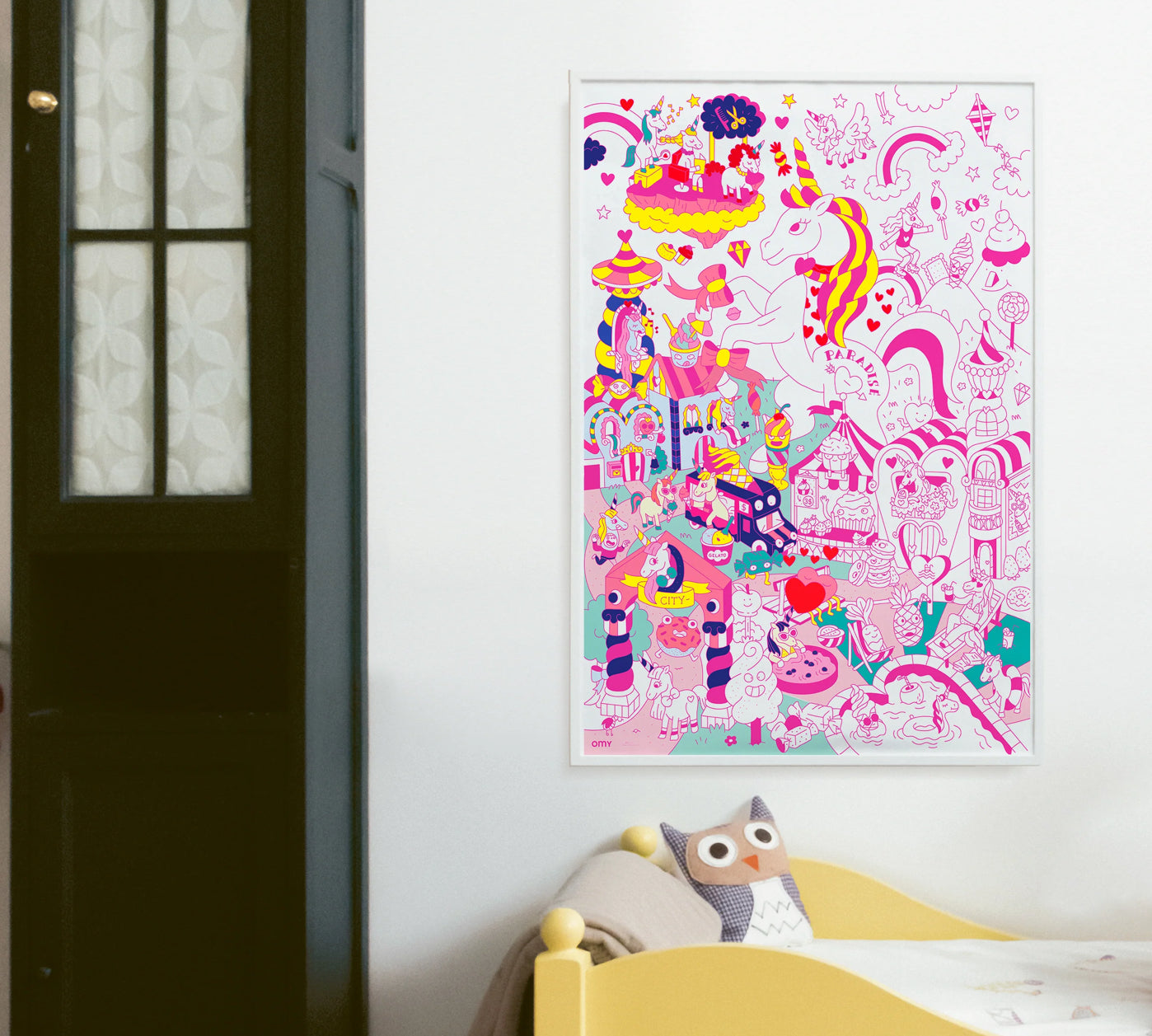 OMY Giant Poster Lily Unicorn
