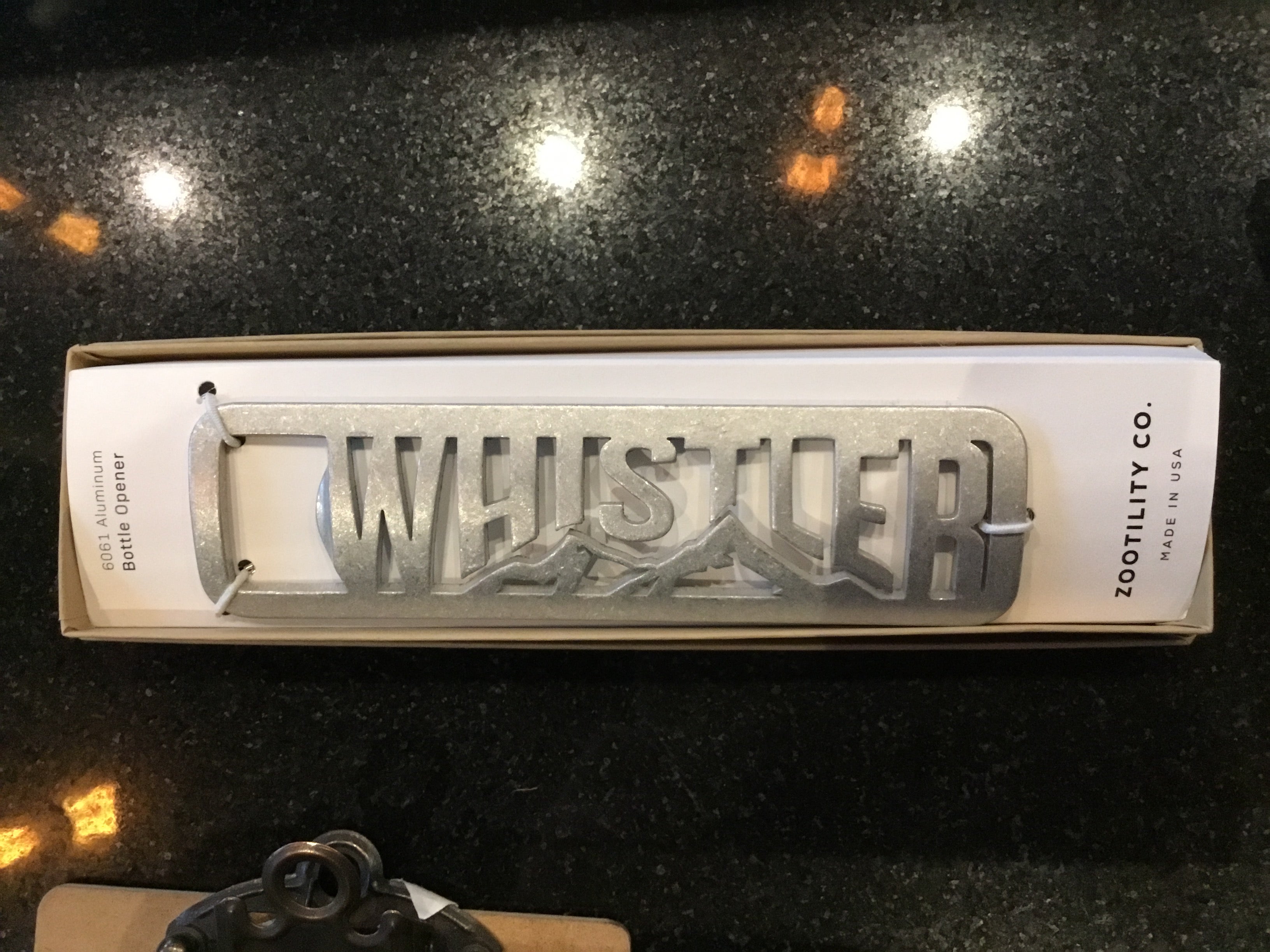Zootility Whistler Bottle Opener Silver