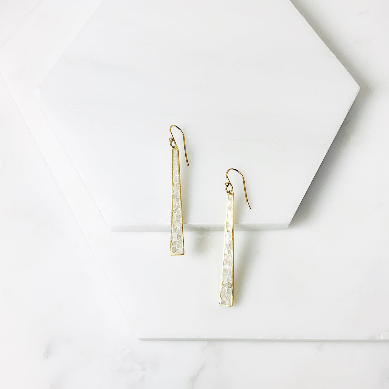 Joya Wangari Earrings White Deco Diamonds