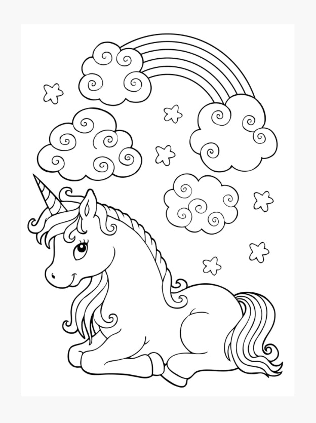 Unicorns Colouring Book
