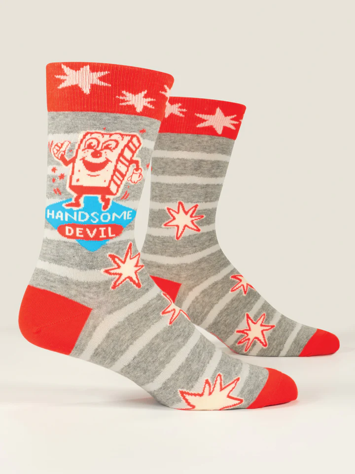 Blue Q Men's Socks Handsome Devil