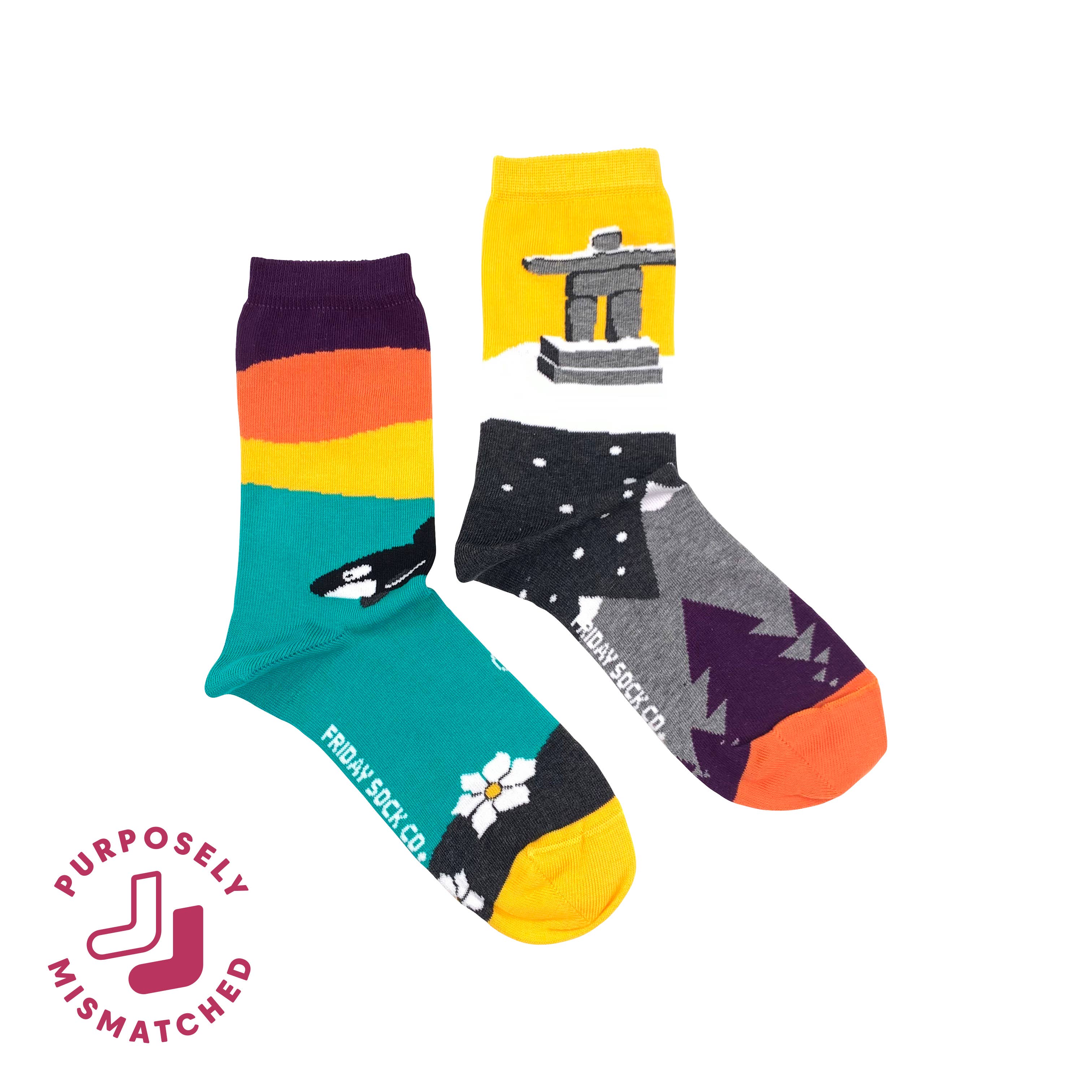 Friday Sock Co. - Women's West Coast Canadian Landscape