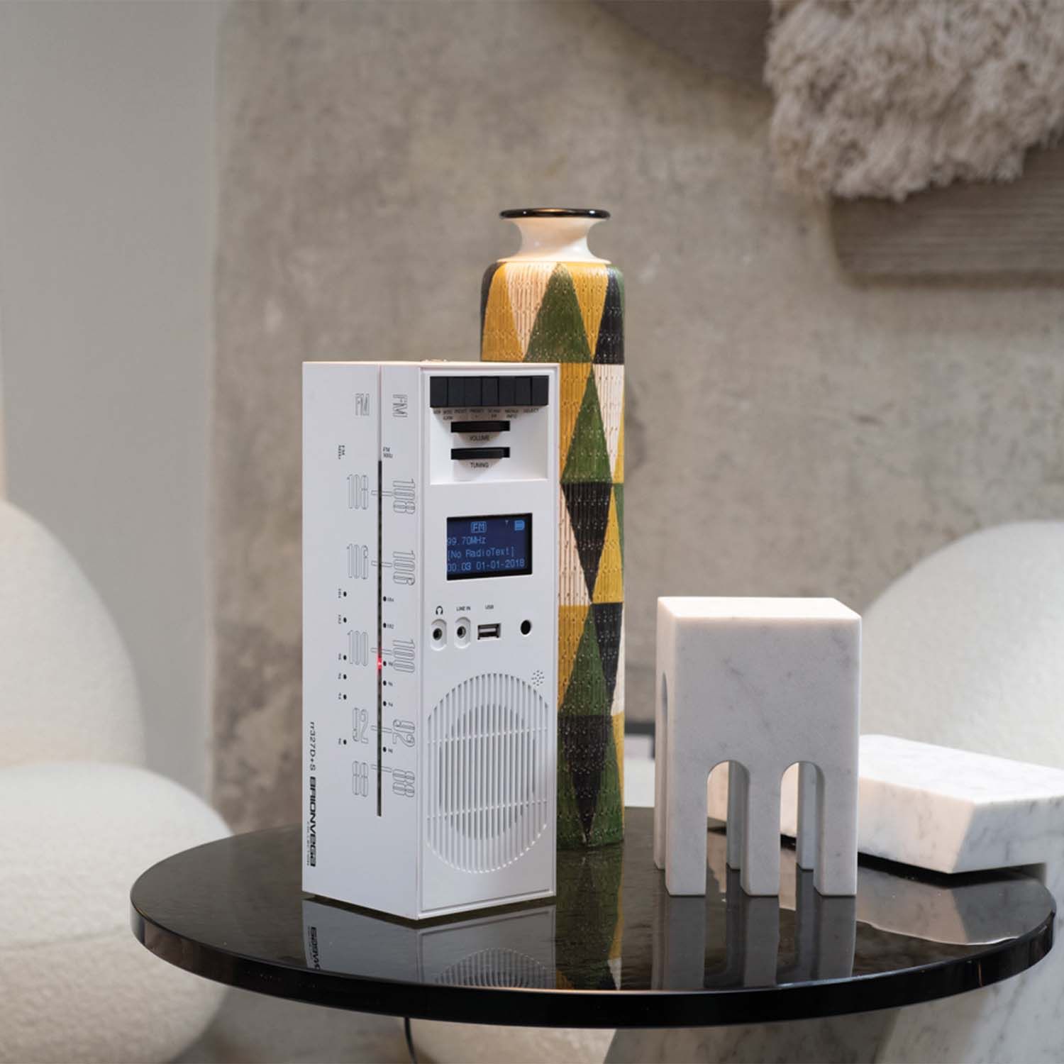Brionvega Grattaclelo Bt Speaker White